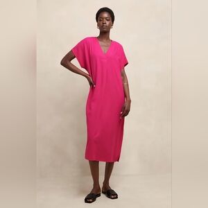 NWT Banana Republic Linen-Blend Kaftan Midi Dress XS